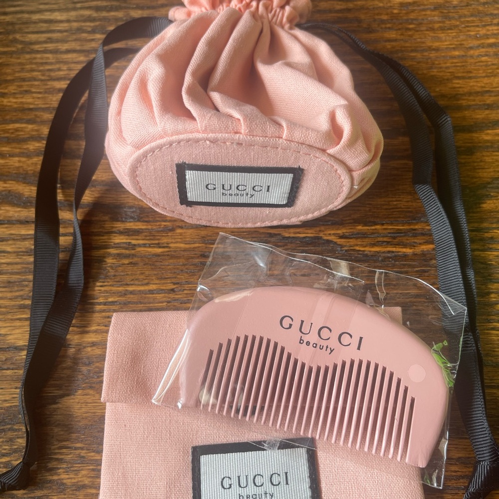 Gucci Pink Floral Beauty Pouch